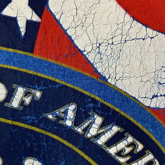 Vintage 90s Washington DC T Shirt Mens XXL 2XL Nations Capital Made In USA Blue - Picture 4 of 6